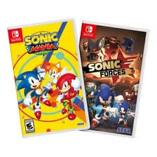 Combo Sonic Forces + Sonic Mania Switch Midia Fisica