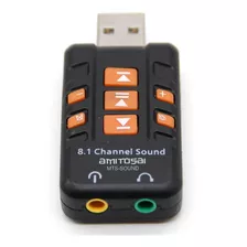 Adaptador Audio Usb A 3.5mm Mic+auricular Amitosai Mts-soud7