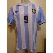 Camiseta Argentina Reebok Copa América 1999 Palermo #9 Boca