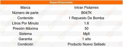 Repuesto Bomba Gasolina Cirrus 2.0l L4 03 A 08 Intran Foto 2