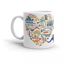 Caneca De Porcelana Austrália Com Caixinha De Presente