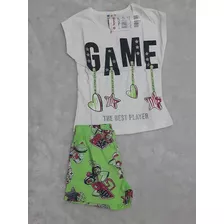 Conjunto Infantil,meninas,roupas,criancas,,verao ,fem Tam 4