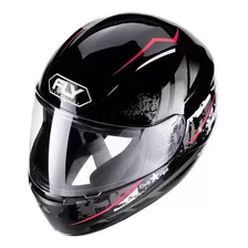 Capacete F-9 Fly City Vermelho/preto Street Novo