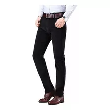 Pantalones Térmicos Recto De Pana De Cintura Alta Hombre