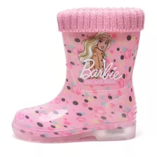 Botas Barbie Para El Agua Con Luces