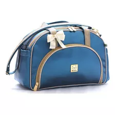 Bolsa Maternidade Média Bebe Menina Menino Enxoval Miellu Cor Azul