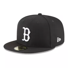 New Era Gorra Boston Red Sox Blk Mlb 59fifty Visera Plana