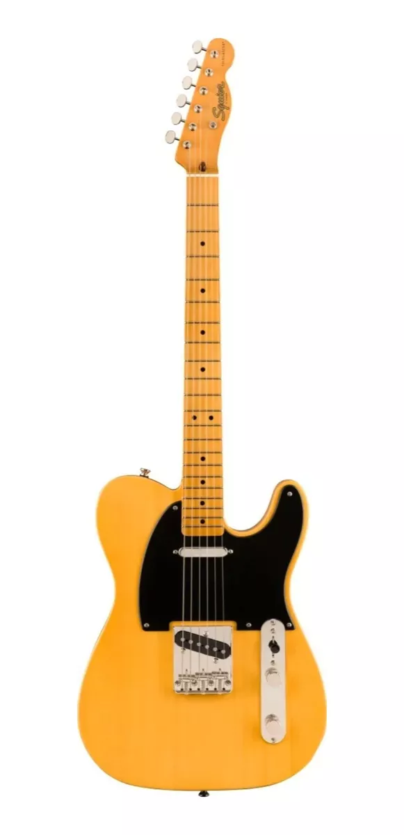 Guitarra Eléctrica Squier By Fender Classic Vibe '50s Telecaster De Pino Butterscotch Blonde Brillante Con Diapasón De Arce