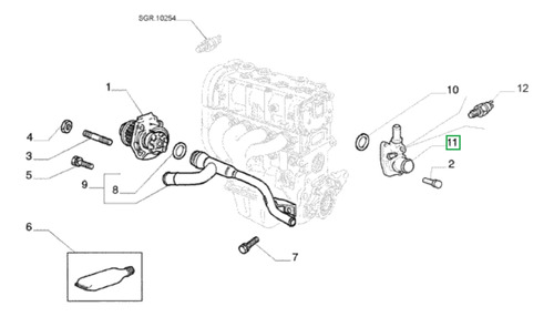 Termostato Palio Fiat 2020 Foto 4