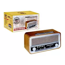 Parlante Retro Irt 07 Vintage Recargable Bt Radio Aux Sd