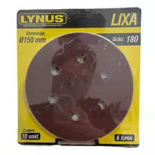 Disco Lixa (cartela 10 Und) 6f G150 150mm Lynus