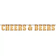 Banner Con Letras Creative Converting Cheers & Beers, Multic