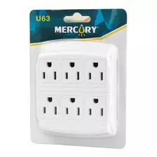 Multitoma De Pared 6 Entradas - Polo A Tierra 15a