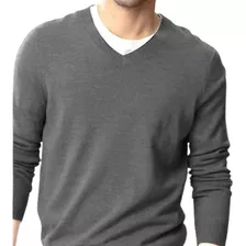 Sweater Hombre Escote En V Varios Colores Talles S M L Xl