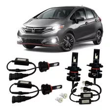 Kit Lampadas Super Led Plus Honda Fit 15 A 19 12000 Lumens