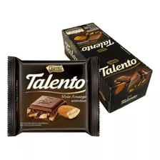 Chocolate Amargo Mini Talento Preto Amêndoas 25g