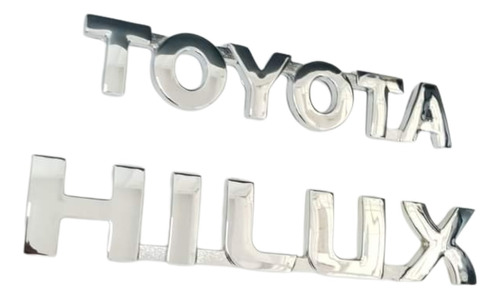 Foto de Emblemas Toyota Hilux, Baul Autoadhesivos Cromados 