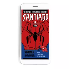 Tarjeta Cumpleaños Digital Spiderman Para Redes O Imprimir