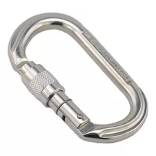 Mosquetão Oval Alumínio Trava Rosca 22kn Keylock Ce Uiaa Nbr