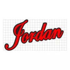 Letras Jordan Con Aplique Ponchado/diseño Para Bordar