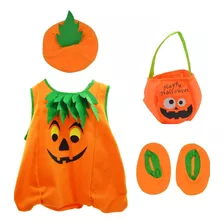 Disfraz Calabaza Bebe Difraz Halloween Para Bebes Talla 0 - 12 Meses