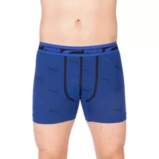 Cueca Boxer Puma Brand Sem Costura Azul