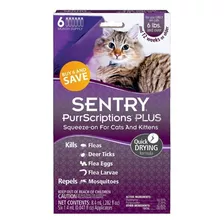 Sentry Antipulgas Para Gatos X 6 Pipetas