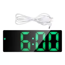 Reloj Electrónico Led Con Espejo Digital, Despertadores