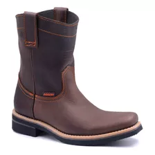 Bota Vaquera De Piel Rogeri Cowboy Botas Casual Trabajo