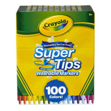 Crayola Super Tips 100 Plumones Originales, Excelente Regalo