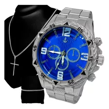 Relógio Masculino Banhado A Ouro Original Barato + Pulseira