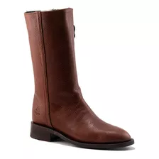 Bota Campera Hombre Punta Oval El Canelo Caisson Choco