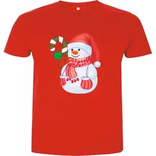 Camisetas Navideñas Muñecos De Nieve Adultos Y Niños