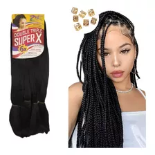 Cabelo Jumbo Triple Super X Para Box Braids 400 Gramas