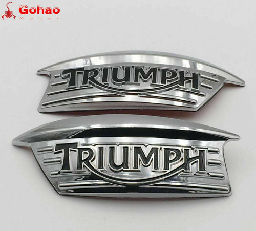 Par Emblemas Tanque Triumph Bonneville Thruxton Scrambler  Foto 3