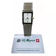 Reloj D Mario Cuadrado Zafirado Hombre Zp4176