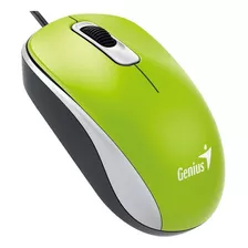 Mouse Para Pc Optico Genius Dx 110 Usb Con Cable Verde Color Verde Primavera