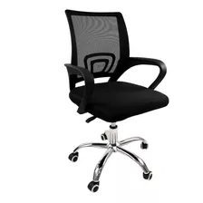 Silla Ejecutiva Sillon Para Pc Respaldo Oficina Ergonomica Color Negro