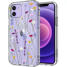 Estuche Mosnovo Para Teléfono 12 Pro, Patrón De Flores Botán