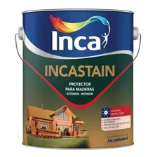 Protector Para Madera Inca 1 Lt Incastain Acabado Satinado Color Natural