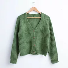 Saco Cardigan Lana Frizada