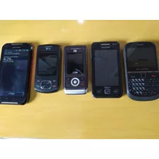 Lote 5 Aparelhos Diversas Marcas LG Samsung Zte Motorola 