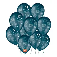 Bexiga Balões São Roque Galáxia Planetas Sortidos - 25 Unid