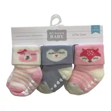 Set X3 Medias Antideslizantes Hudson Baby Bebe 0-6m