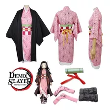 Disfraz De Cosplay Anime Demon Slayer Kamado Nezuko Kimono