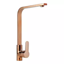 Torneira De Cozinha Gourmet Bancada Monocomando Misturado Alta Luuk Young 5059 Rosa Gold