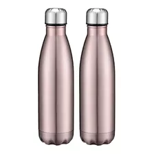 2x Termos Acero Inoxidable Botella Agua Vaso Térmico 500ml