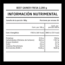 Beef Gainer Fresa 2.2 Kg Prowinner