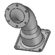 Tubo Turbina Escapamento Volvo Nl-10 1989 A 1990 Cabin Curta