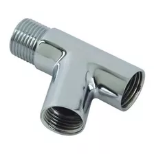 Adaptador Junção Y Ducha Higiênica Filtro 1/2 Metal Cromado